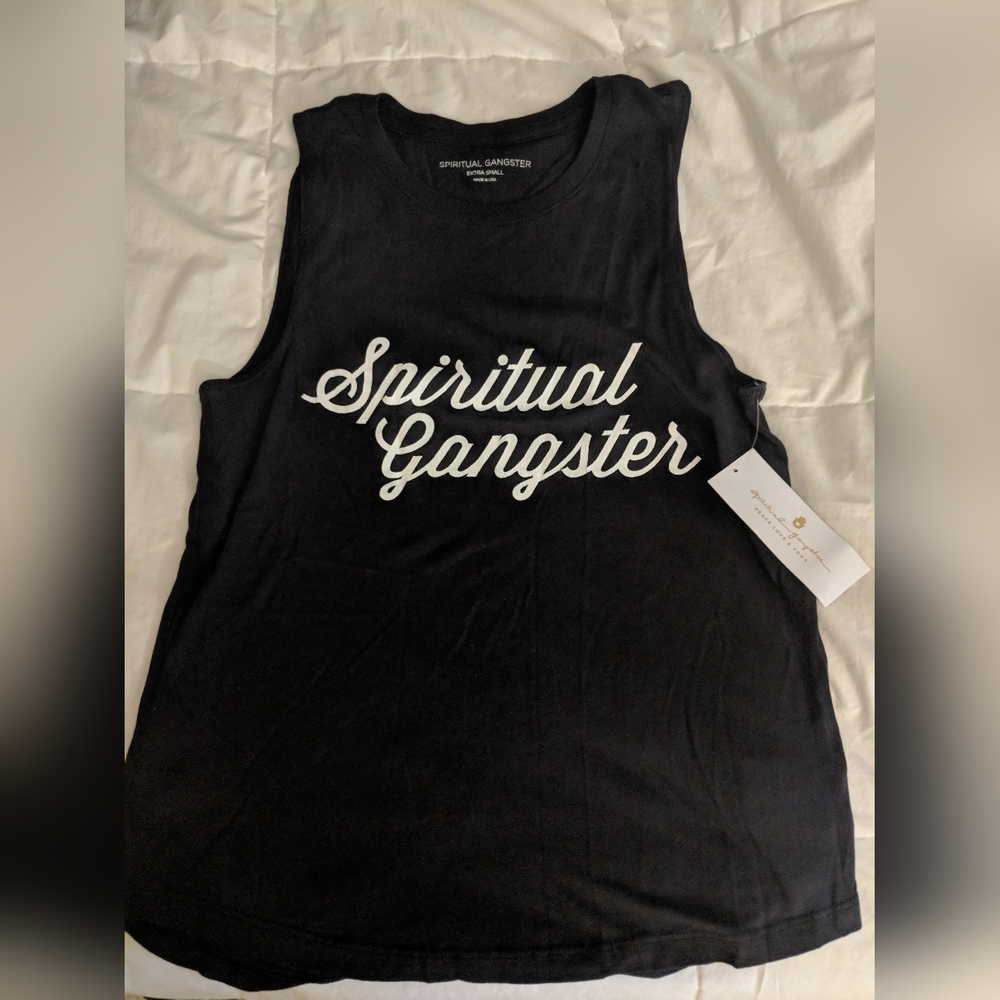 NWT Spiritual Gangster Black Tank Top XS